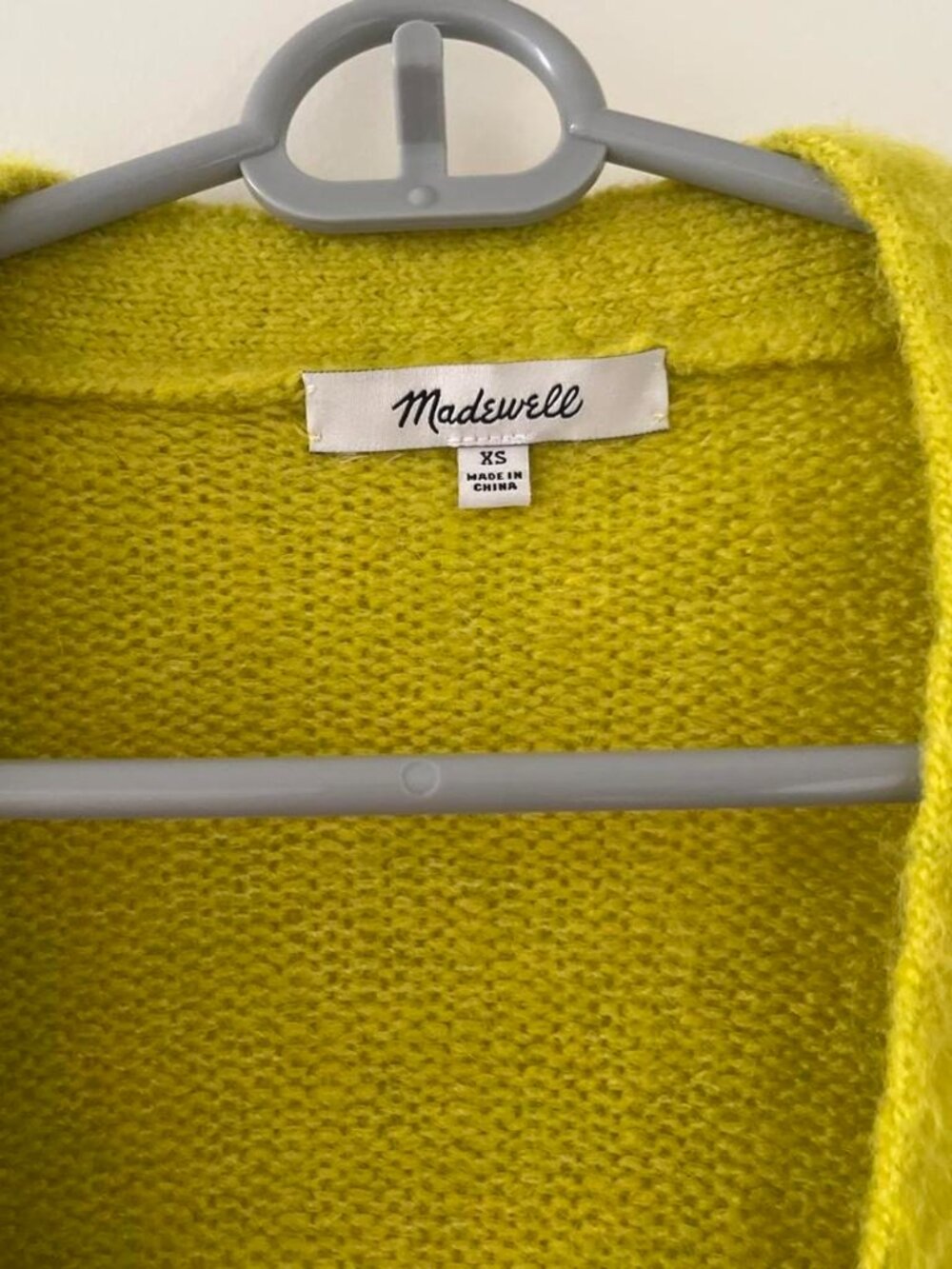Madewell Women's Green and Yellow Cardigan - Picture 2 of 2